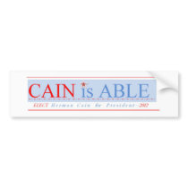 CAIN is ABLE Bumper Stickers