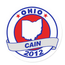 Cain - Ohio Round Sticker