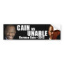 Cain vs Unable Bumper Stickers