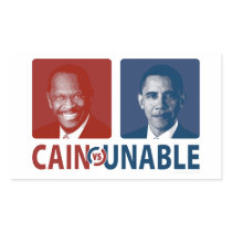 Cain Vs Unable Rectangular Sticker