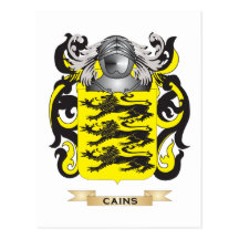 Cains Coat of Arms (Family Crest) Post Cards