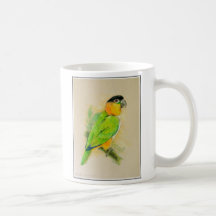 caique black headed coffee mug
