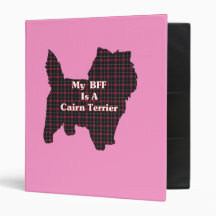 Cairn Terrier BFF 3 Ring Binder