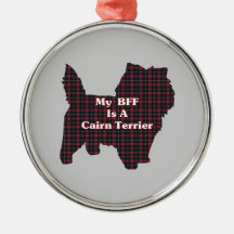 Cairn Terrier BFF Christmas Ornament