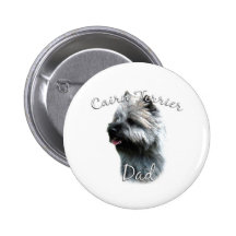 Cairn Terrier Dad 2 Pinback Buttons