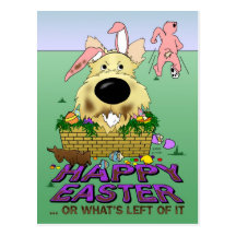 Cairn Terrier Happy Easter Postcard