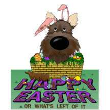 Cairn Terrier Happy Easter Sculpture Photo Sculpture