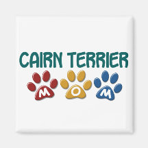 CAIRN TERRIER MOM Paw Print 1 Magnets