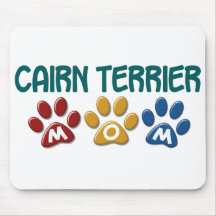 CAIRN TERRIER MOM Paw Print 1 Mousepads