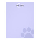 Cairn Terrier Monogram Letterhead Design