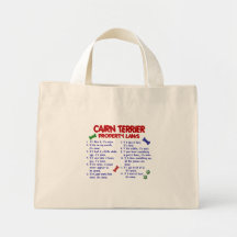 CAIRN TERRIER Property Laws 2 Tote Bag