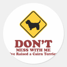 Cairn Terrier Round Sticker