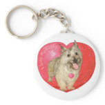 Cairn Terrier Valentine's Day Keychain