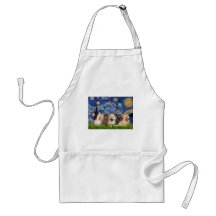 Cairn Terriers (Five) - Starry Night Aprons