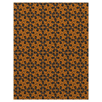 Cairo Lg Black Skulls Scrapbook Paper by j053ph