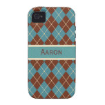 Caisse à motifs de losanges personnalisée de l'iPh Coque Vibe iPhone 4
