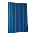 Caisse bleue de folio d'iPad de rideaux étuis caseable


