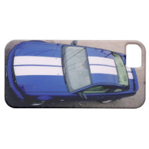 Caisse bleue de l'iPhone 5 de voiture de muscle Étuis iPhone 5