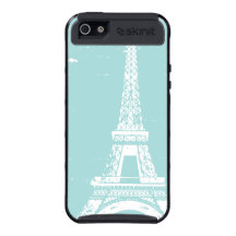 Caisse bleue de Skinit de l'iPhone 5 de Tour Eiffe Coques iPhone 5