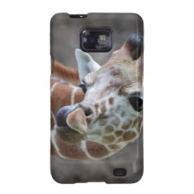 Caisse de galaxie de Samsung de langue de girafe Coques Galaxy S2