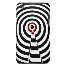 Caisse d'iPod de générateur de rayure de monogramm Coques iPod Touch