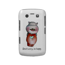 Caisse drôle de Blackberry d'hippopotame Coque Case-Mate Blackberry