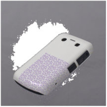 Caisse florale vintage pourpre de motif de damassé coques blackberry