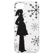 Caisse noire et blanche de l'iPhone 5 de grossesse coques case-mate
