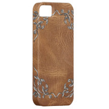Caisse occidentale brune sophistiquée du cuir ipho coques Case-Mate iPhone 5