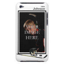 Caisse personnalisée de contact d'iPod d'hockey Étui Barely There iPod