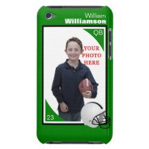 Caisse personnalisée de contact d'iPod du football Coque iPod Touch