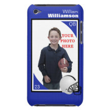 Caisse personnalisée de contact d'iPod du football Coque iPod Touch
