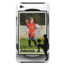 Caisse personnalisée de contact d'iPod du football Coques iPod Touch