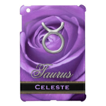 Caisse rose élégante personnalisée de Taureau de s Coques iPad Mini