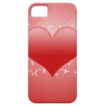 Caisse rouge d'Iphone 5 Casemate de coeur