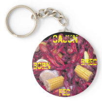 Cajun Born Bred Fed crawfish photo keyring Key Chains