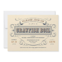 Cajun Crawfish Boil Party Invitations