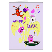 Cajun Themed Easter Egg Greeting Card