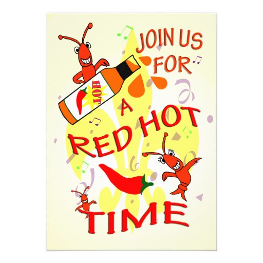 Cajun Themed  Party Invitation
