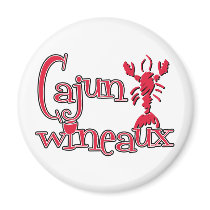 Cajun Wineaux crawfish red Magnet
