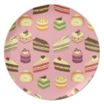 Cake Buffet (Pink) Plate