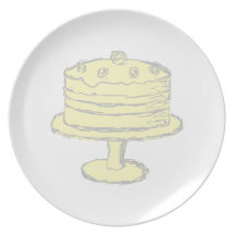 Cake. Dinner Plates