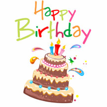 Cake Happy Birthday Acrylic Cut Outs