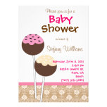 Cake Pops Baby Shower Invitation