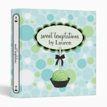 Cake Pops Bakery 1 Inch Binder