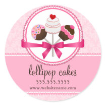 Cake Pops Bakery Box Seals