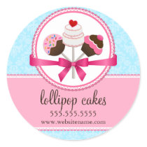 Cake Pops Bakery Box Seals