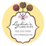 Cake Pops Bakery Stickers