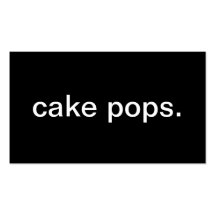Cake Pops Business Card Templates