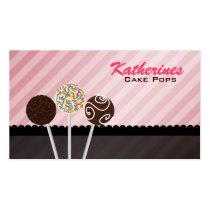 Cake Pops Business Cards business cards